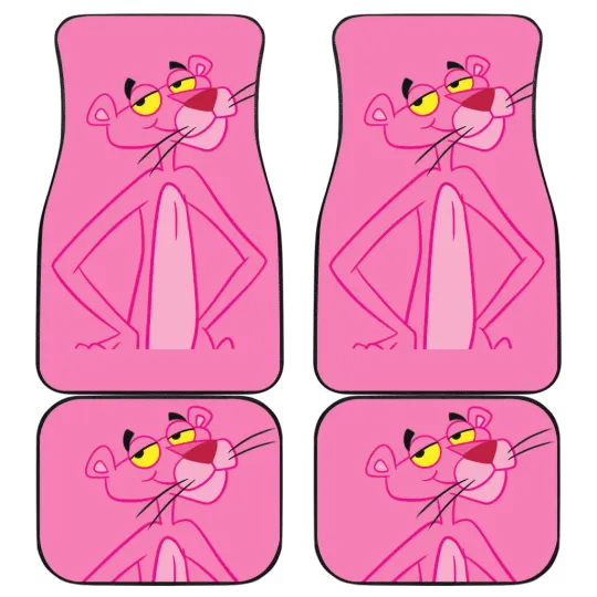 Pink Panther Car Floor Mats Non-Slip Universal Fit Auto Accessories