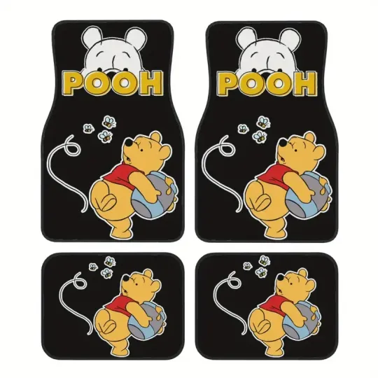 Discover Winnie The Pooh Car Floor Mats Tigger Piglet SUV Truck Sedan Family Gift