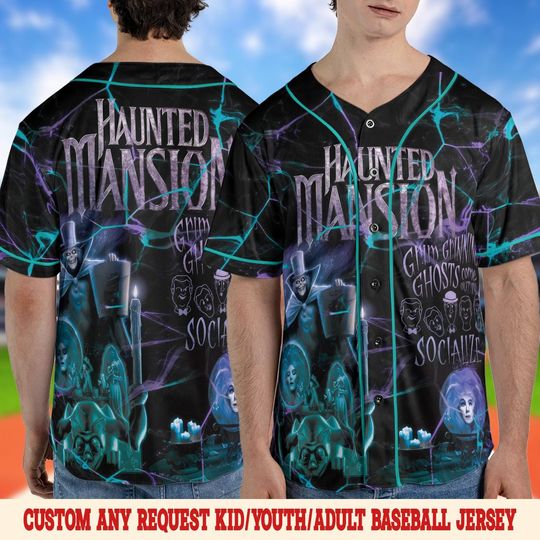 Discover Custom Haunted Mansion Baseball Jersey, Haunted Mansion Jersey Team