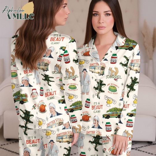 Discover National's Lampoon Pajamas, Griswold Pajamas Set, National Lampoons Women Pajamas, Christmas Vacation Pjs, Christmas Tree Farm Pajamas