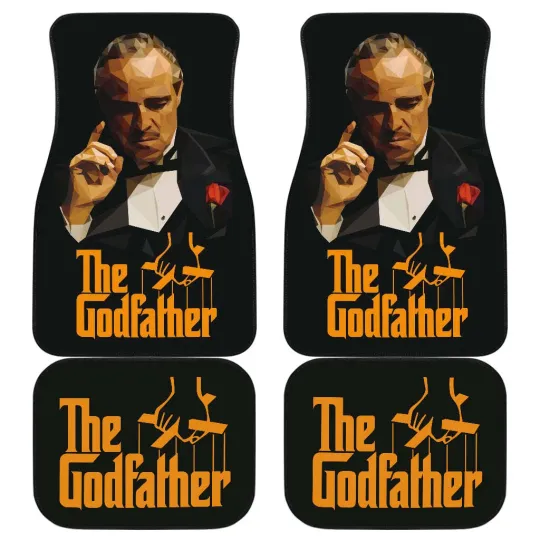 Discover The Godfather Car Floor Mats Non-Slip Universal Fit Mafia Movie Auto Decor Gift