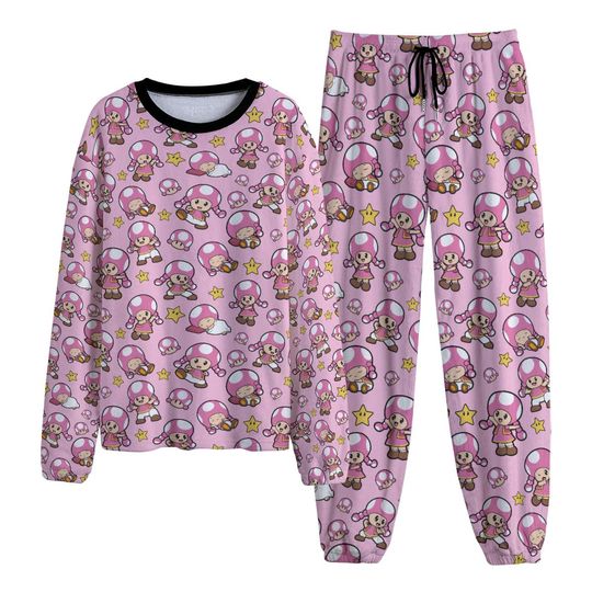 Discover Toadette Pajama Set | Cozy Anime Loungewear | Unisex Warm Pajamas