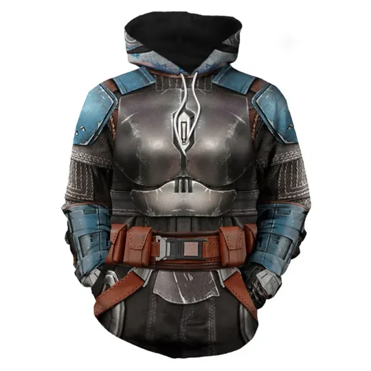 Discover Bo-Katan Kryze Cosplay Hoodie Sweatshirt  Unisex Casual Streetwear Pullover