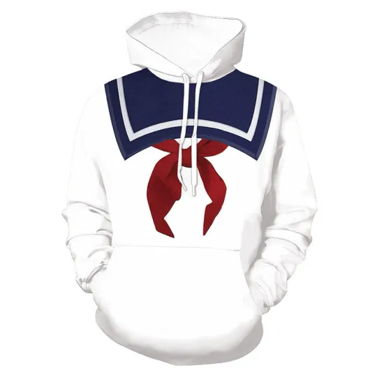 Hoodie Ghostbusters Stay Puft Marshmallow Cosplay Costume Unisex Gift