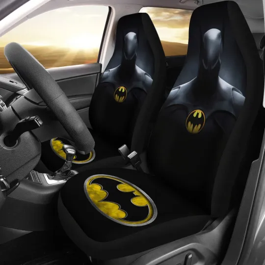 Batman Car Seat Covers Dark Knight DC Superhero Auto Interior Accessories