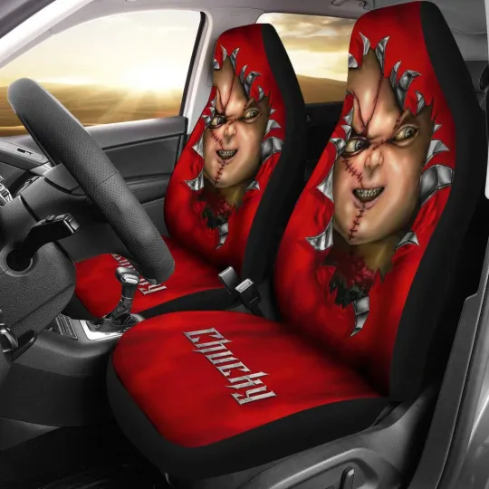 Chucky Horror Movie Doll Car Seat Cover Automotive Interior Accessory