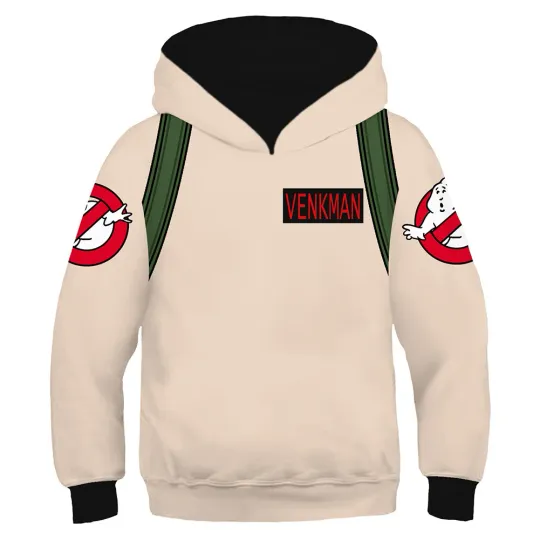 Kids Ghostbusters Cosplay Hoodie 3D Printed Hooded Gift