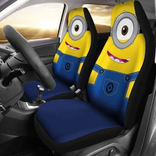 Discover Minion Car Seat Covers Universal Fit Car Accessories