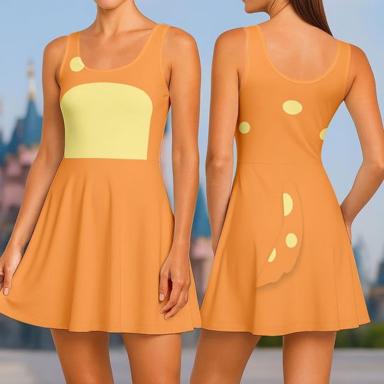 Discover Halloween Blue Dog Cosplay Dress, Bingo Costume Dress, Blue Dog Outfit For Kids, Disney Sleeveless Sundress For Women