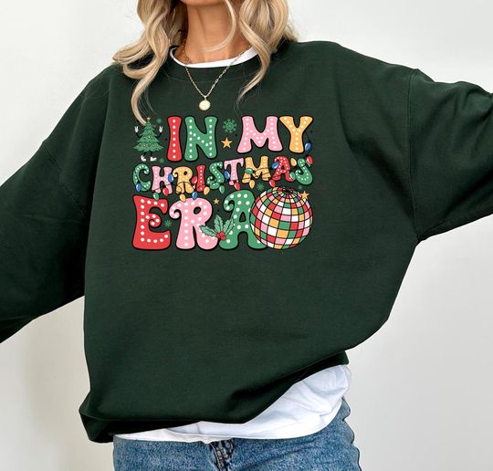 Discover In My Christmas Era Sweatshirt, Retro Christmas Shirt, Gift to Christmas, Vintage Christmas Shirt, In My Christmas Era, Christmas Shirt