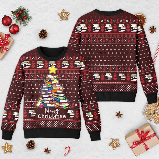 Christmas Tree And Christmas Light Ugly Christmas Sweater