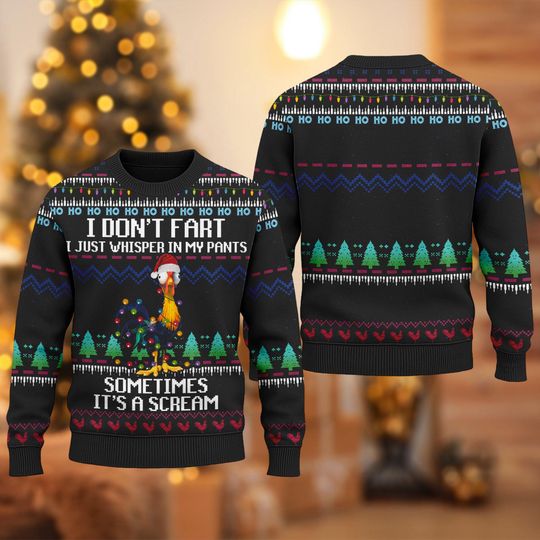 Discover Disney I Don't Fart Ugly Christmas Sweater, Moana Ugly Sweater, Christmas Shirt