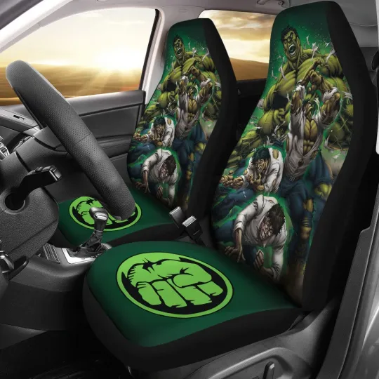 Discover Incredible Hulk Car Seat Covers Marvel Superhero Auto Interior Accessories