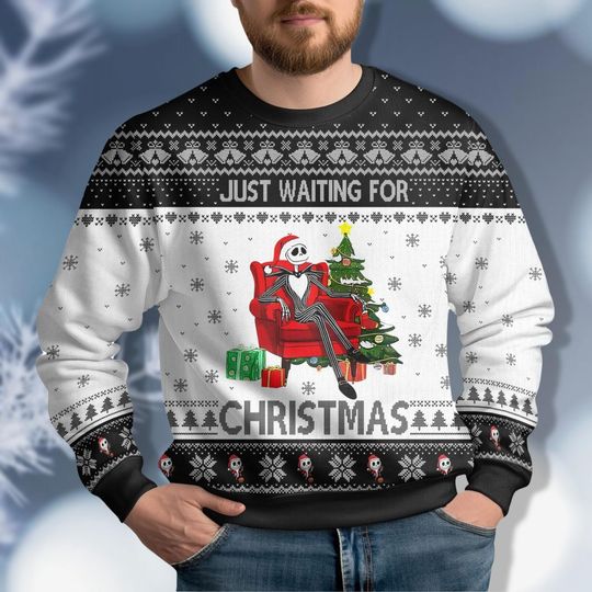 Discover Disney Jack Skellington Sweater, Nightmare Before Christmas Sweater, Family Christmas Sweater, Disneyland Shirt, Epcot Christmas Shirt