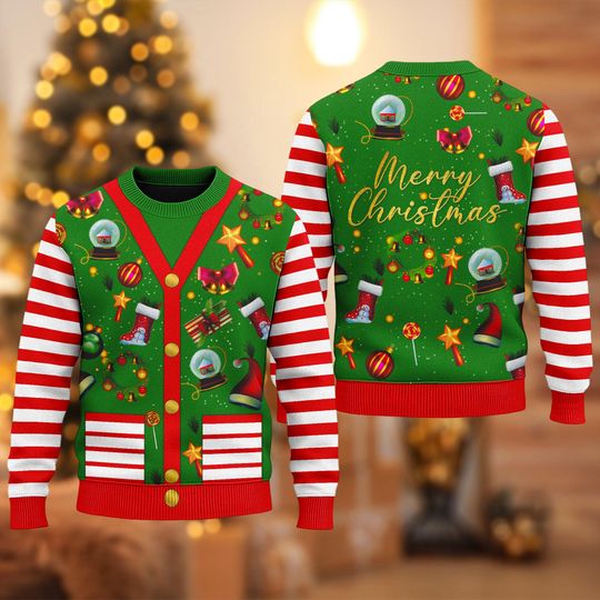 Discover Candy Cane Christmas Ugly Sweater, Sweets Xmas Sweatshirt, Merry Christmas Gift
