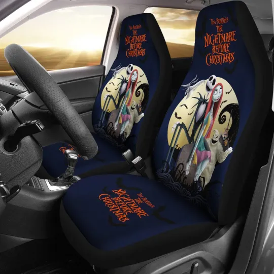 Nightmare Before Christmas Car Seat Covers Jack Sally Oogie Boogie Seat Protector