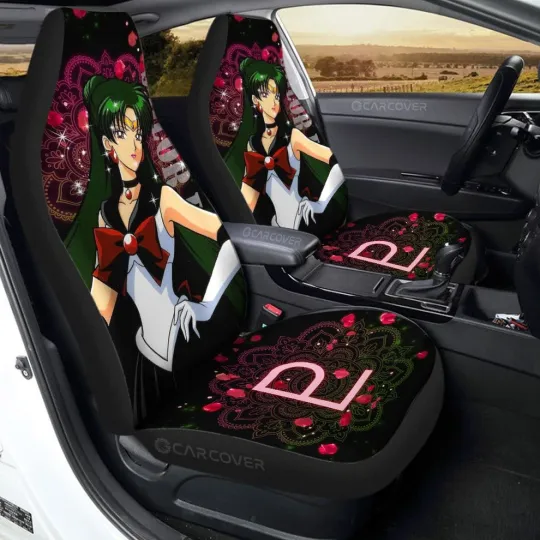 Sailor Pluto Car Seat Covers - Sailor Moon Anime Custom Auto Accessories