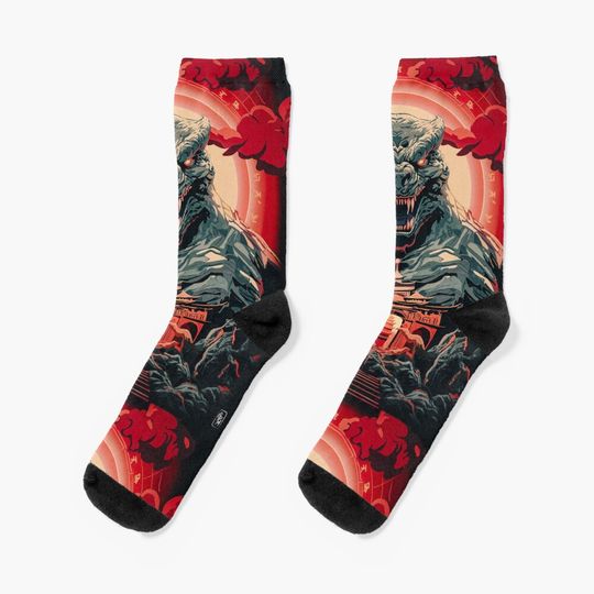 Discover god zilla Socks