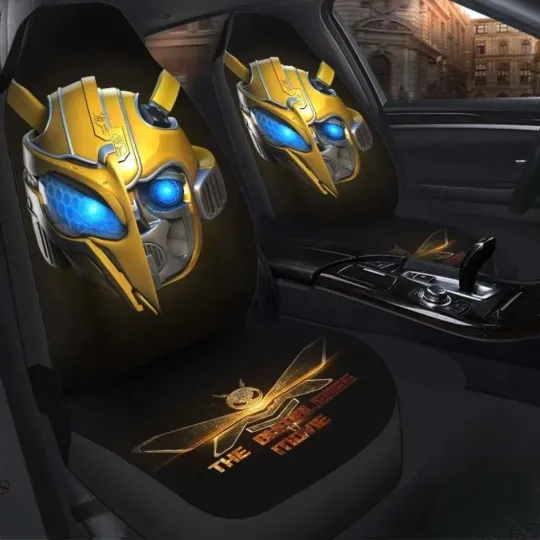 Bumblebee Car Seat Covers Transformers Movie Auto Interior Accessories for Fans