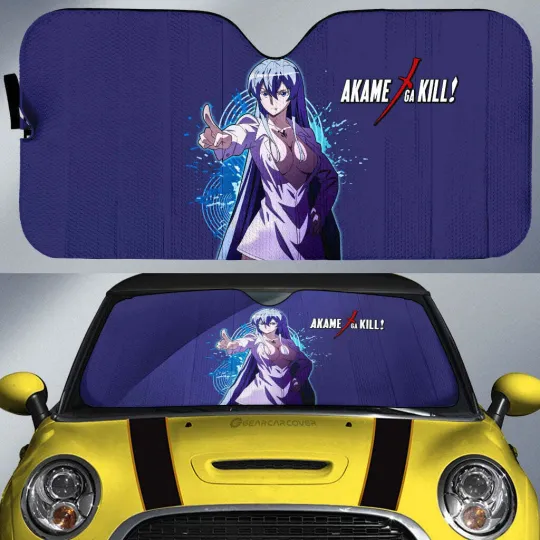 Discover Anime Sexy Girl Esdeath Car Sunshade Custom Akame Ga Kill Anime