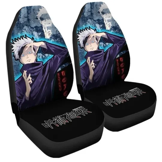 Discover Satoru Gojo Car Seat Covers – Custom Jujutsu Satoru Anime Vehicle Accessories