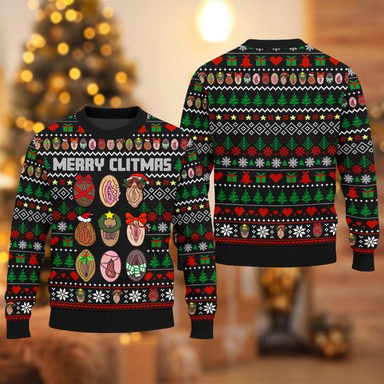 Discover Merry Cl*tmas Ugly Sweater Christmas Sweater Xmas, Funny Ugly Sweater