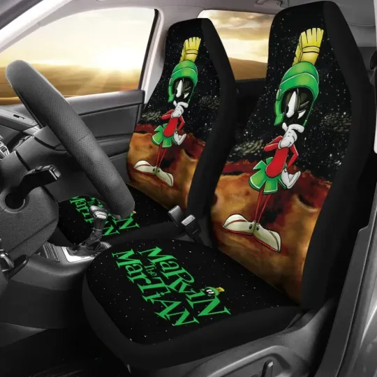 Discover Marvin Car Seat Covers, Auto Protector, Universal Fit Set