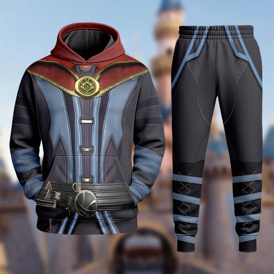 Discover Disney Dr Strange Halloween Costume Hoodie, Marvel Cosplay Costume Sweatshirt, Halloween Cosplay Outfit, Superhero All Over Print Shirt