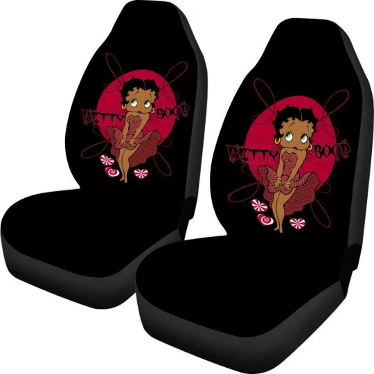 Discover Betty Boop Car Seat Covers, Cute Auto Seat Protector, Universal Fit Set