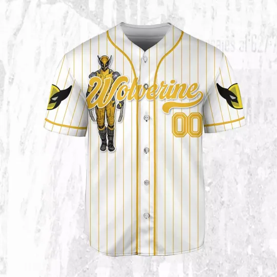 Discover Personalized I'm A Big Fan Of Wolverine Amazing Superhero Baseball Jersey Shirt