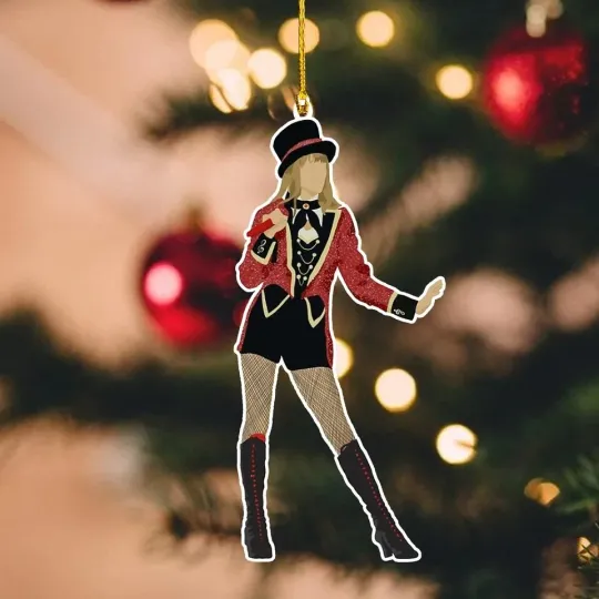 Taylorr Swifts, Inspired Christmas Ornament, Iconic Gift for the Holiday Season