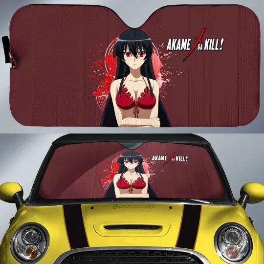 Discover Akame Car Sunshade – Sexy Akame ga Kill Anime Windshield Shade for Car Fans