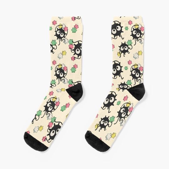 Discover Susuwatari Soot - Spirited Away Socks