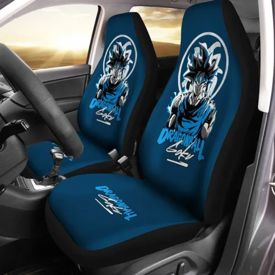 Discover Dragon Car Seat Covers, Blue Design Auto Protector, Universal Fit Seat Accessori