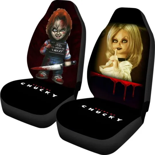 Discover Horror Car Seat Covers, Auto Protector, Universal Fit Seat Set