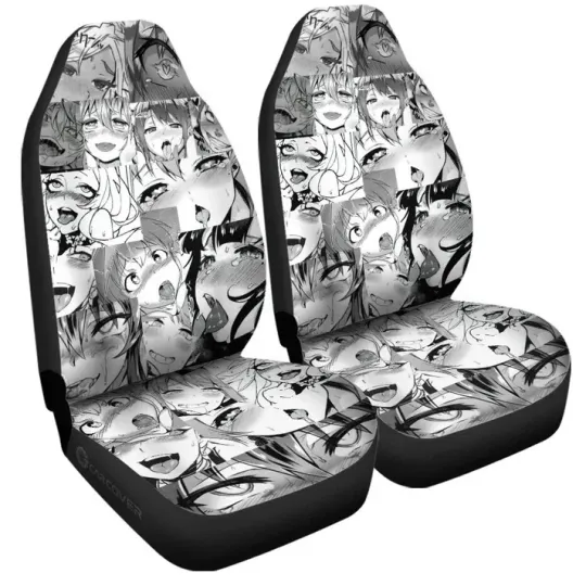 Discover Waifu Ahegao Car Seat Covers – Custom Anime Girl Vehicle Interior Accessories