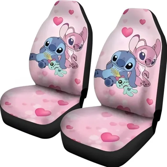 Discover Stitch Car Seat Covers, Lilo Auto Accessories, Interior Decor Seat Set