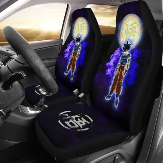 Discover Goku Car Seat Covers Super Saiyan Anime Dragon Ball Fan Auto Gift