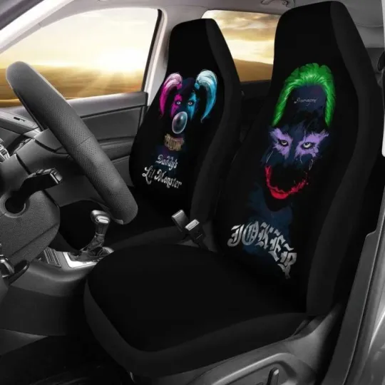 Joker and Harley Quinn Car Seat Covers Universal Fit Car Accessories