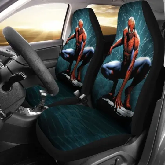 Spider Man Car Seat Covers Marvel Superhero V2 Auto Interior Accessories Gift