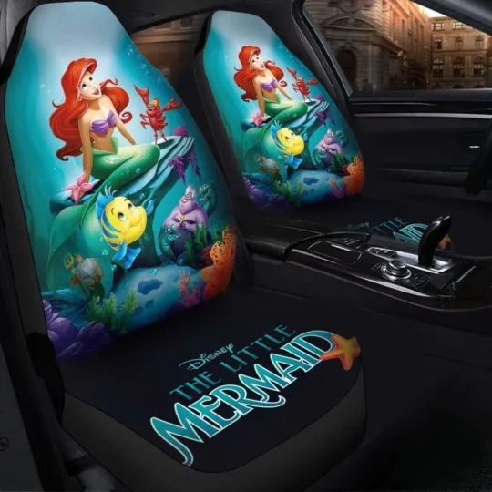 Discover Little Mermaid Car Seat Covers Disney Princess Ariel Auto Interior Accessories