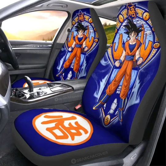 Discover Goku Car Seat Covers Dragon Ball Anime Custom Auto Accessories