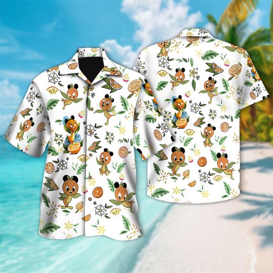 Discover Orange Bird Hawaiian Beach Shirt, Epcot Button Up Shirt Holiday
