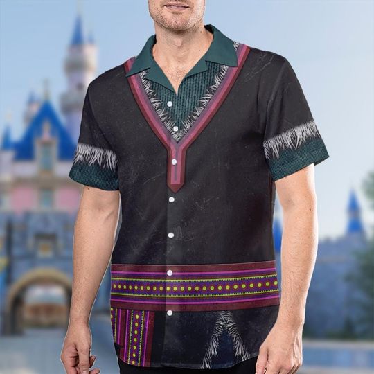 Discover Kristoff Bjorgman Hawaii Shirt, Kristoff Frozen Button Up Shirt, Frozen Movie Hawaiian Shirt Gift, Cartoon Movie 3D All Over Print Shirt