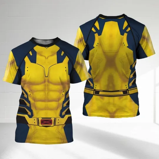 Deadpool and Wolverine 3D Halloween T-Shirt