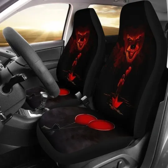 IT Chapter 2 Car Seat Covers Horror Movie Pennywise Auto Interior Accessories