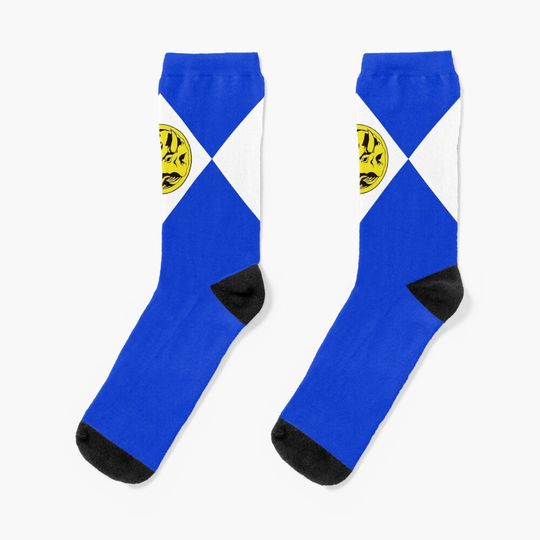 Discover MMPR Blue Ranger With Coin Socks