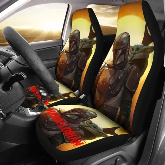 Discover Baby Yoda Car Seat Covers Star Wars Mandalorian Auto Interior Accessories for