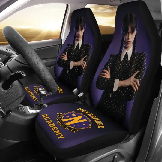 Wednesday Car Seat Covers Addams Family Show Auto Interior Accessories