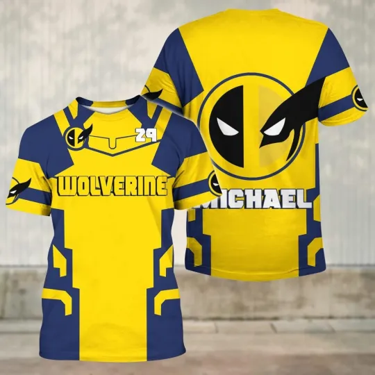 Wolverine 3D Shirt, X-Men Cosplay Sweatshirt, Superhero Gift For Him, Halloween